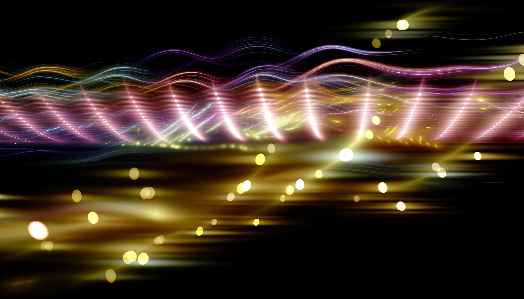 an abstract background with trailing lights