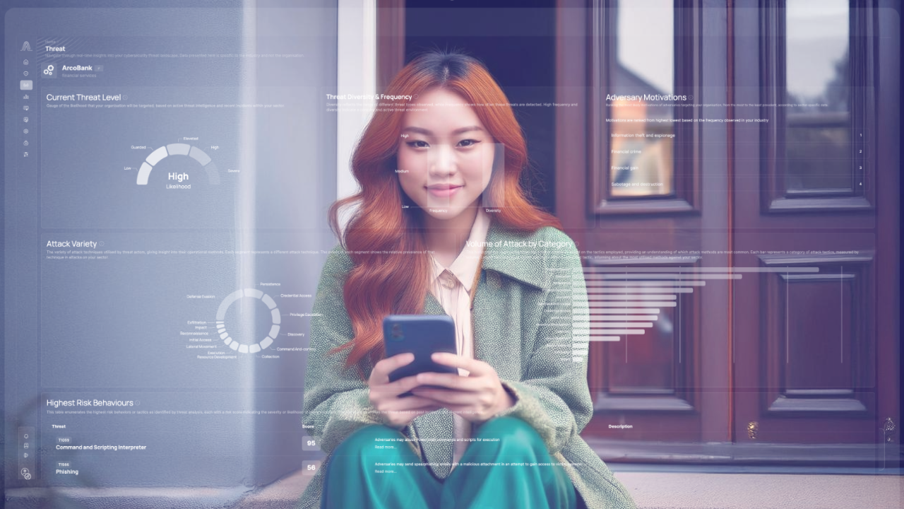 woman with phone sits on doorstep