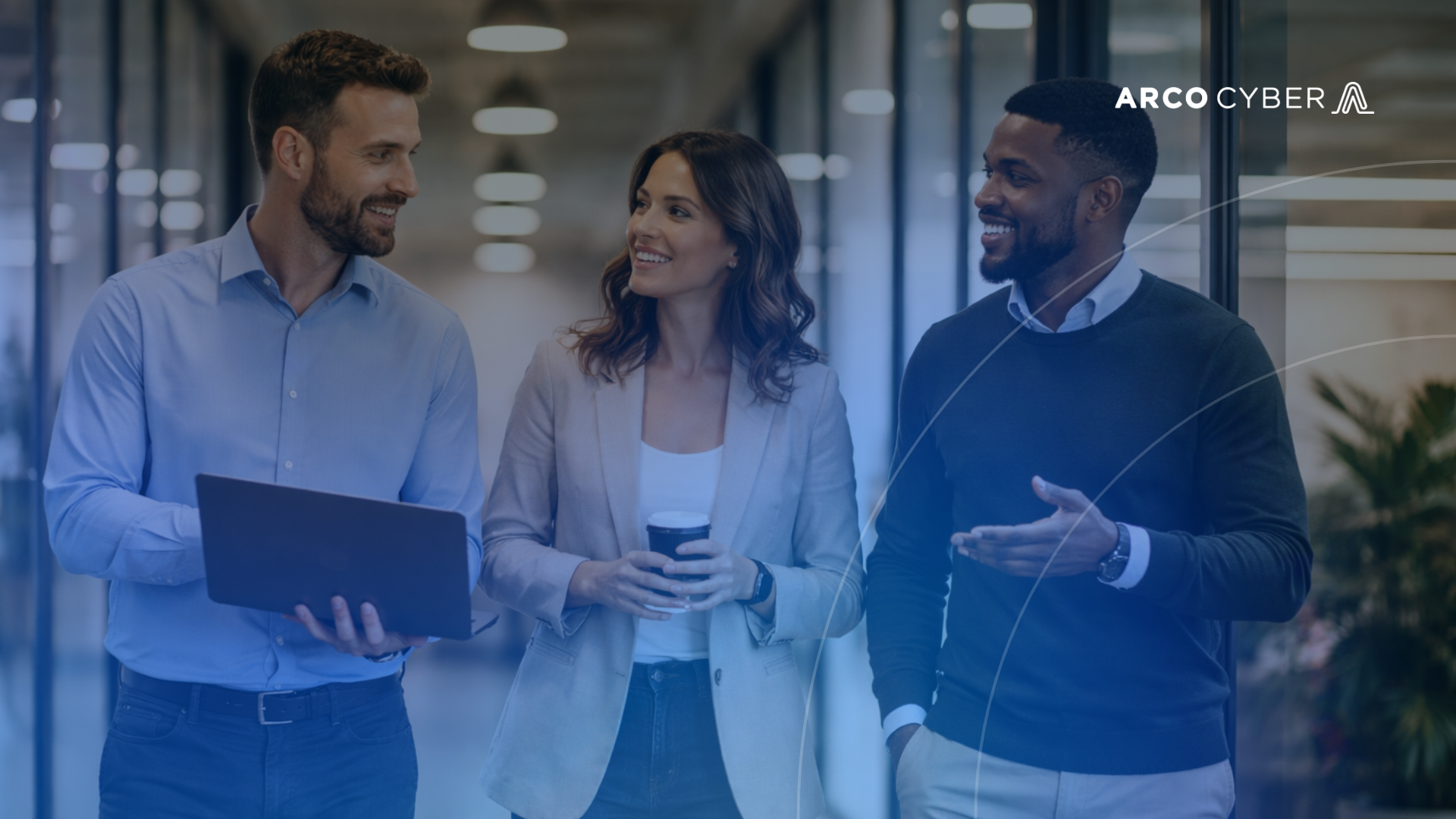 cyber security specialists in corridor