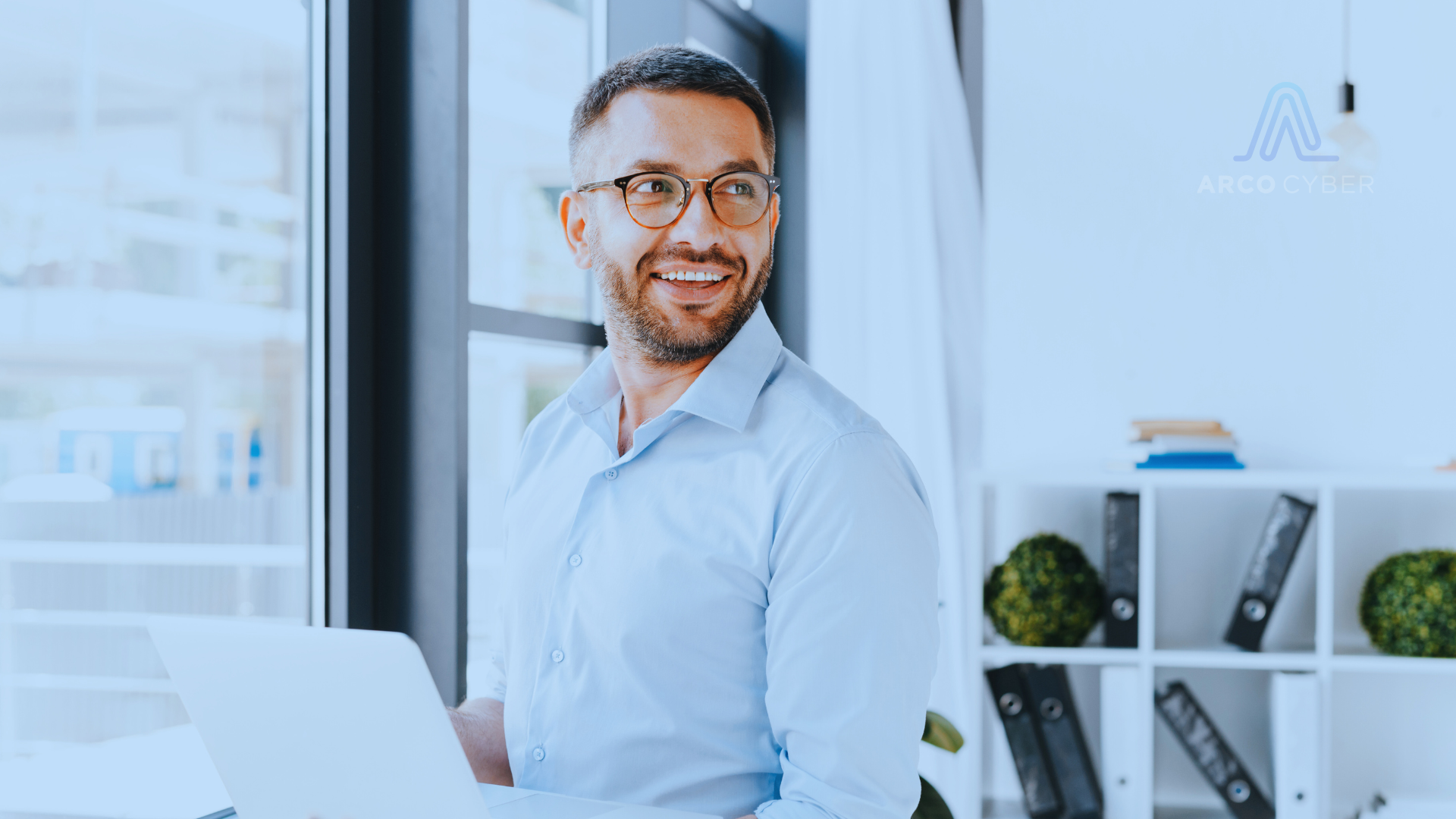 man in an office